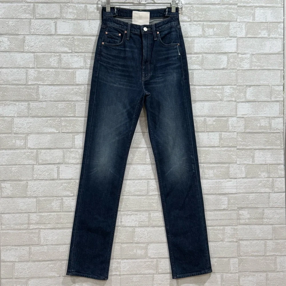MOTHER High Waisted Rider Shift Sneak Jeans - Digital Underground - Sz - 25